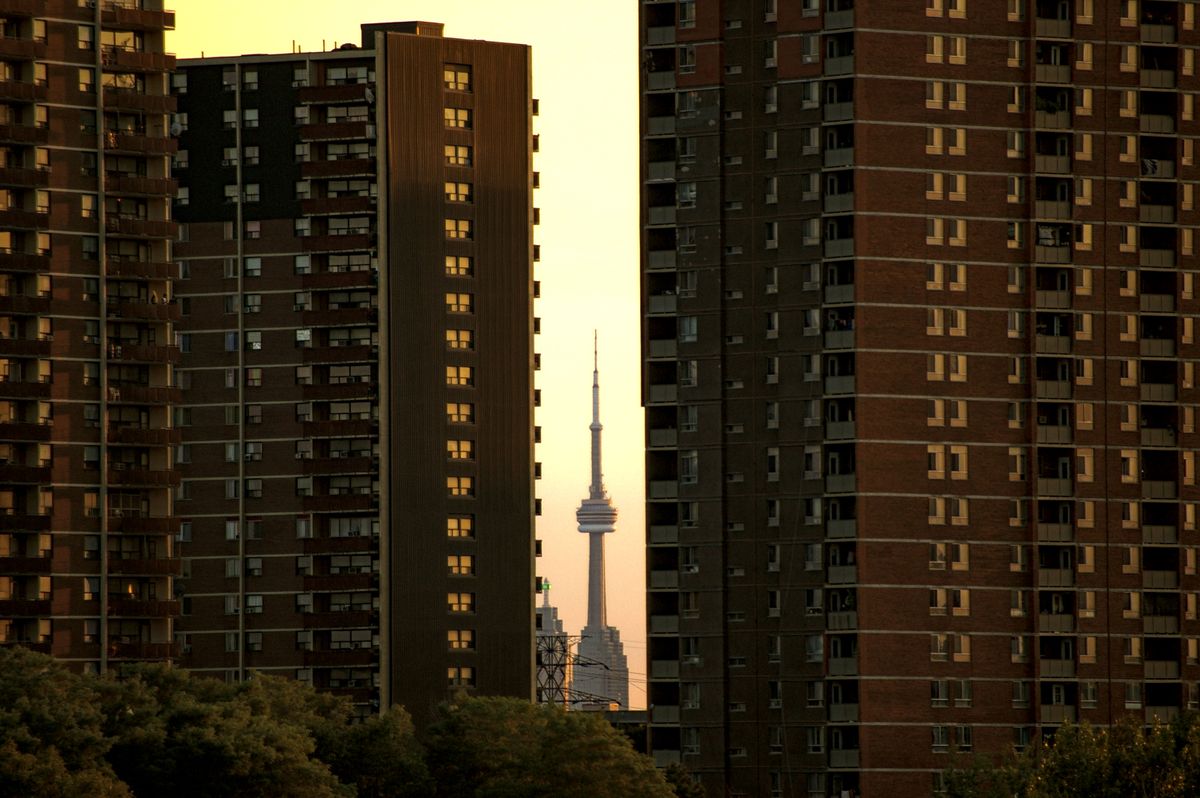 High-rise apartment buildings in Toronto